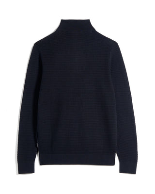 Bugatti Chainlink Knit Half Zip Sweater 4226