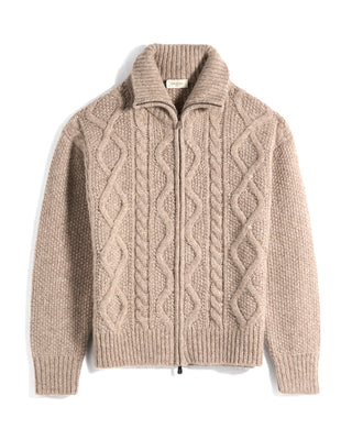 Piacenza 1733 Full Zip Mock Neck Cardigan 5055