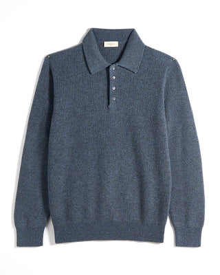 Piacenza 1733 Mouline 100% Cashmere Polo 4851