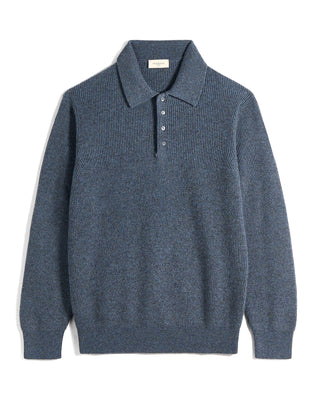 Piacenza 1733 Mouline 100% Cashmere Polo 4851