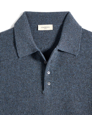 Piacenza 1733 Mouline 100% Cashmere Polo 4852