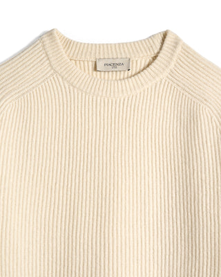 Piacenza 1733 Ribbed Wool Cashmere Crewneck 5077