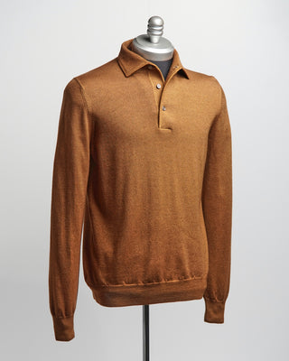 Gran Sasso Wool Vintage Polo Copper  7