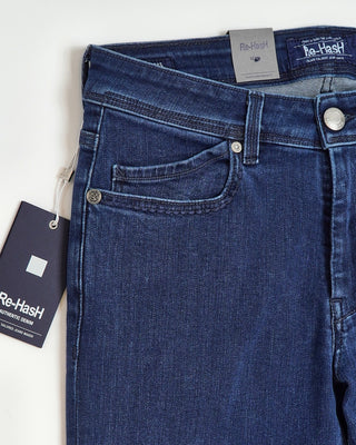 Re HasH 12 Oz. Stretch Tailored Denim Jeans Indigo  1