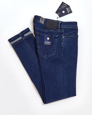 Re HasH 12 Oz. Stretch Tailored Denim Jeans Indigo  6