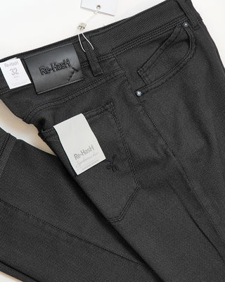Re HasH Stretch Modal  Cotton Tailored 5 Pocket Pants Grey  Black  5
