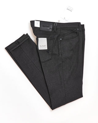 Re HasH Stretch Modal  Cotton Tailored 5 Pocket Pants Grey  Black  6