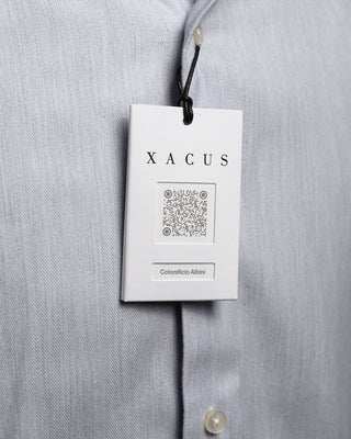 Xacus Soft Cotton Lyocell Flannel Dress Shirt Light Blue  3