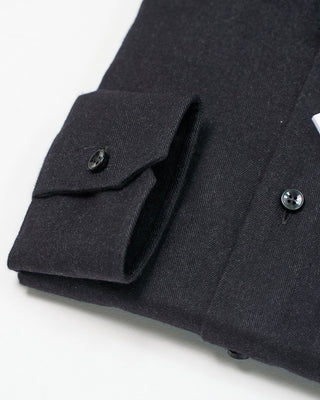 Xacus Soft Cotton Lyocell Flannel Dress Shirt Charcoal  2