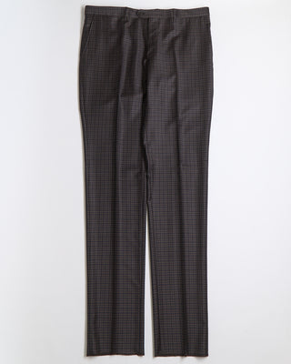 Tagliatore All Season Super 130s Gingham Semi Constructed Suit Black  Brown 2672 4