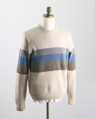 Paul  Shark Re Wool Crewneck With Shark Label Off White 0
