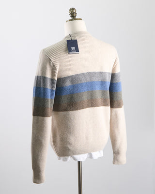 Paul  Shark Re Wool Crewneck With Shark Label Off White 0 5