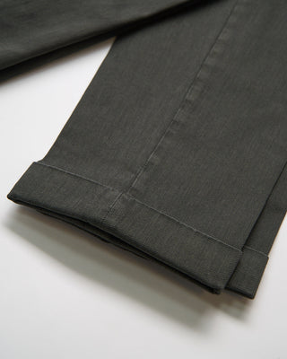 Briglia 1949 Slim Fit Stretch Cotton Twill Every Day Smart Casual Pants Olive 3
