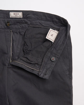 Briglia 1949 Easy Fit Stretch Brushed Cotton All Day Smart Casual Pants Charcoal 409