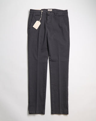 Briglia 1949 Easy Fit Stretch Brushed Cotton All Day Smart Casual Pants Charcoal 414