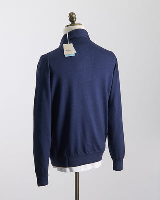 Gran Sasso Wool Vintage Polo Blue 0 1