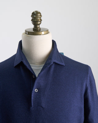 Gran Sasso Wool Vintage Polo Blue 0 3