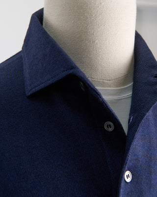 Gran Sasso Wool Vintage Polo Blue 0 4