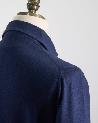 Gran Sasso Wool Vintage Polo Blue 0 6