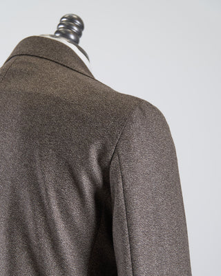Tagliatore 100% Virgin Wool Super 110s Elegant Marled Semi Constructed Suit Tan  Brown 2672 2