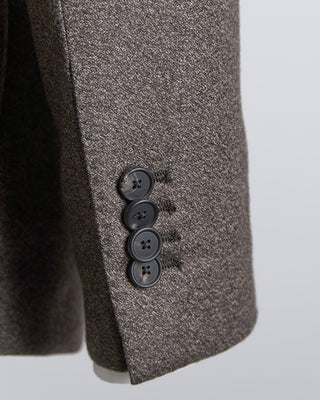 Tagliatore 100% Virgin Wool Super 110s Elegant Marled Semi Constructed Suit Tan  Brown 2672 3
