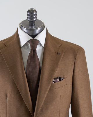 Tagliatore Natural Stretch Camel Super 120s Wool Semi Constructed Suit Camel 2672 8
