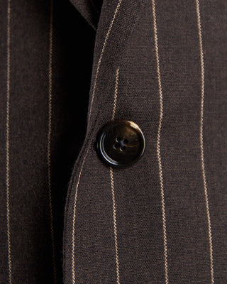 Tagliatore All Season Chocolate Striped Stretch Semi Constructed Suit Chocolate 2672 1