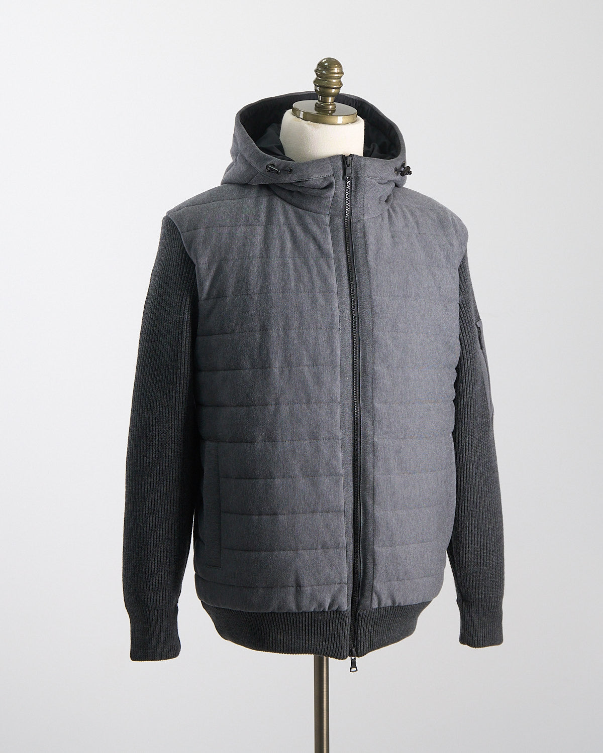 Mens full zip cotton sweater clearance