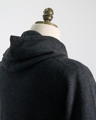 Gran Sasso Airwool Smart Casual Hoodie Charcoal 423