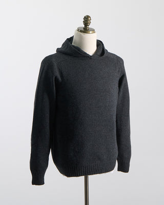 Gran Sasso Airwool Smart Casual Hoodie Charcoal 426