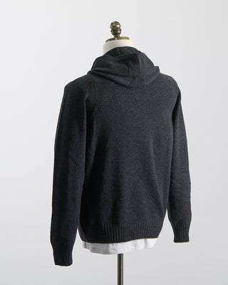 Gran Sasso Airwool Smart Casual Hoodie Charcoal 427