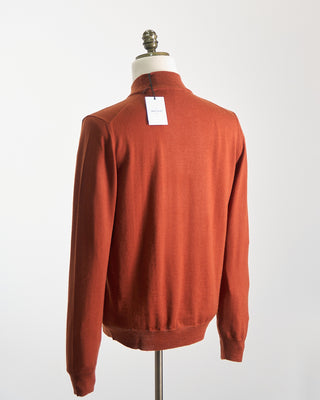 Gran Sasso Lightweight Wool Mockneck Orange  1