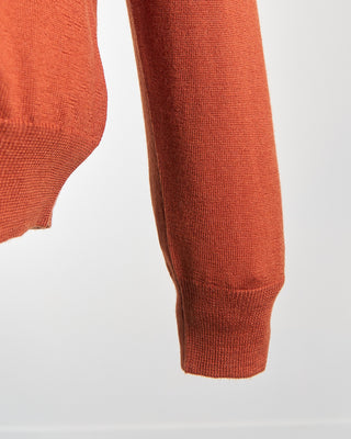 Gran Sasso Lightweight Wool Mockneck Orange  4