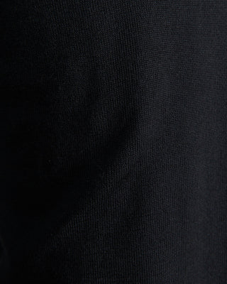 Gran Sasso Lightweight Wool Mockneck Black  3