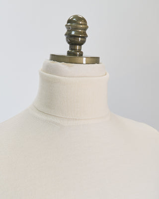 Gran Sasso Lightweight Wool Turtleneck Cream  2