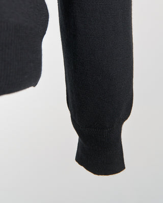 Gran Sasso Lightweight Wool Turtleneck Black  4