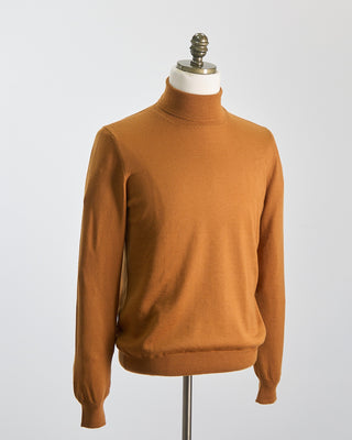 Gran Sasso Lightweight Wool Turtleneck Copper 