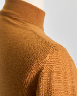 Gran Sasso Lightweight Wool Turtleneck Copper  4