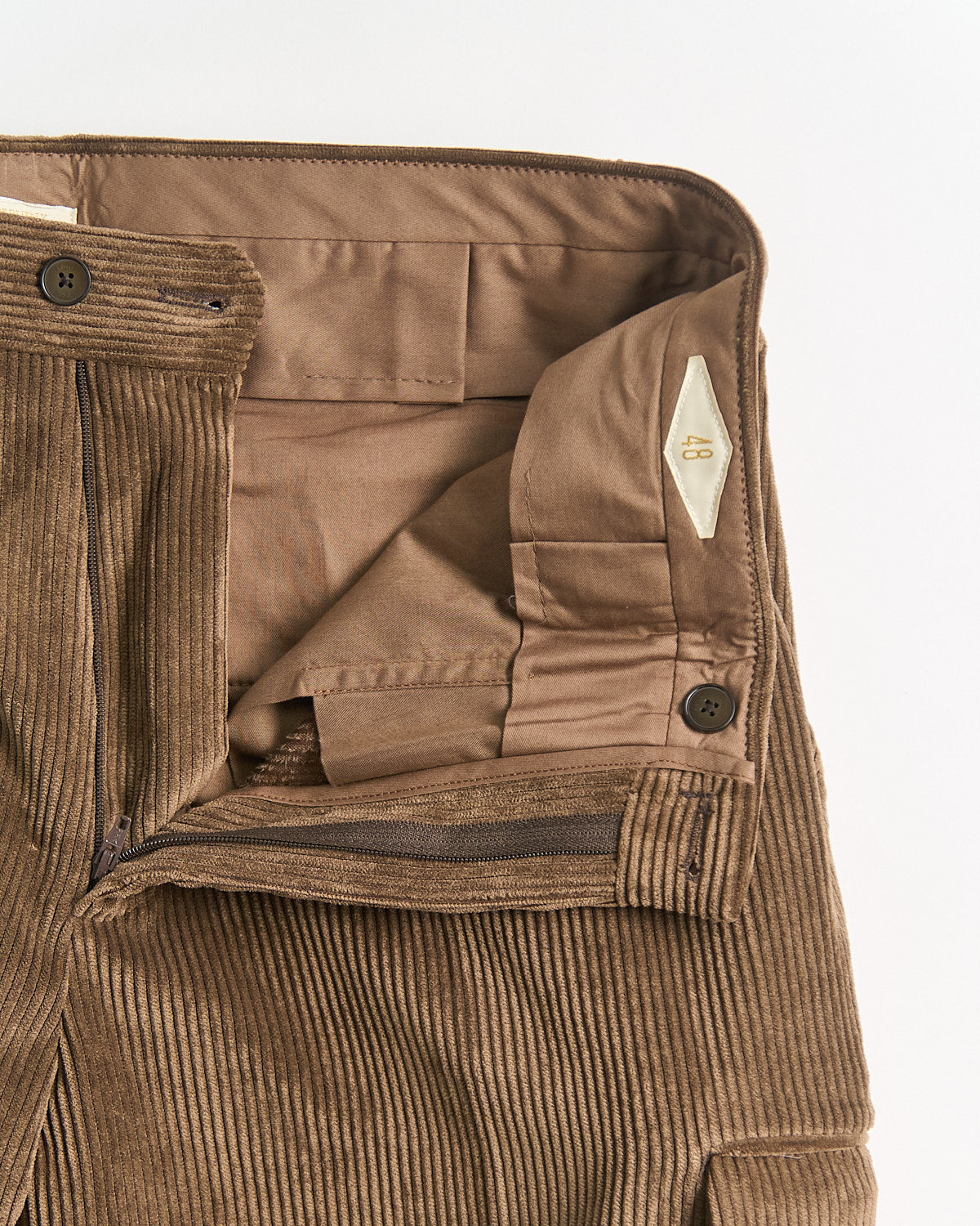 Briglia 1949 Easy Fit Luxury Corduroy Cargo Pants blazerformen 54 cm Mocha
