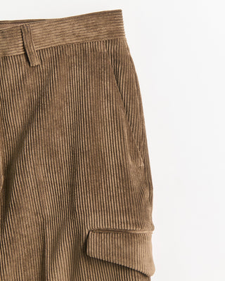 Briglia 1949 Easy Fit Luxury Corduroy Cargo Pants Mocha 2335