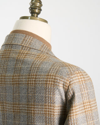 Tagliatore Butterscotch Check Perfect Fit Soft Wool Sport Jacket Grey 1725