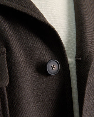 Tagliatore Dressy Wool Stretch Shirt Jacket Brown 538