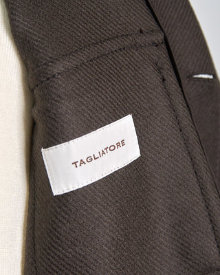 Tagliatore Dressy Wool Stretch Shirt Jacket Brown 540