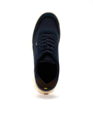 Paul  Shark College Canvas Suede Sneakers Navy 11 3691
