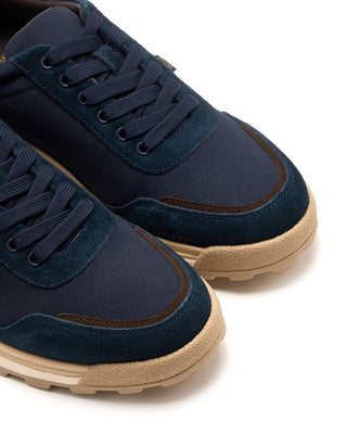 Paul  Shark College Canvas Suede Sneakers Navy 1 3798
