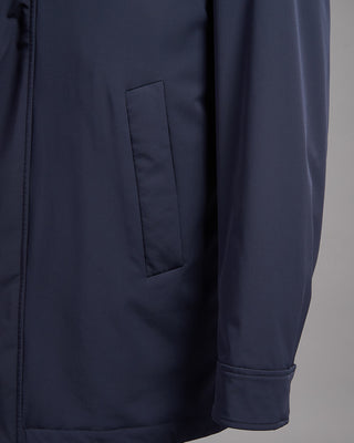 Paul  Shark Typhoon Re 4X4 Stretch Carcoat With Shirt Collar Navy 233