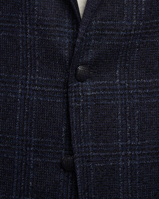 Tagliatore Wool Boucle Blue  Black Check Sport Jacket Blue  Black 9 2045