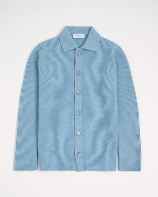 Gran Sasso English Ribbed Shirt Jacket Light Blue 8 3013