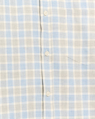 Paul  Shark Flannel Cotton Shirt Light Blue 5 4761