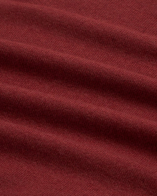 Gran Sasso Mock Zip Wool Sweater With Elbow Patch Brick 4 2853